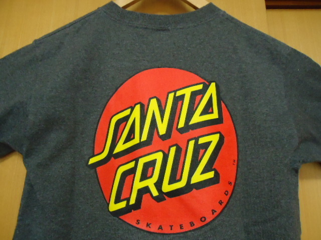 即決　ハワイ　SANTA CRUZ　スケートボード　Ｔシャツ　ダークグレー色　Ｓ