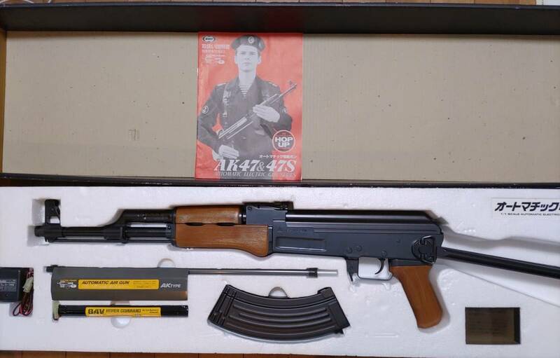 【室内使用のみ 初期モデル 長期保管品】　東京マルイ　AK47S　フルセット