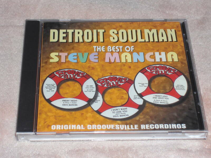 UK盤CD　Steve Mancha ー Detroit Soulman - The Best Of Steve Mancha （Connoisseur Collection VSOP CD 287）　L soul