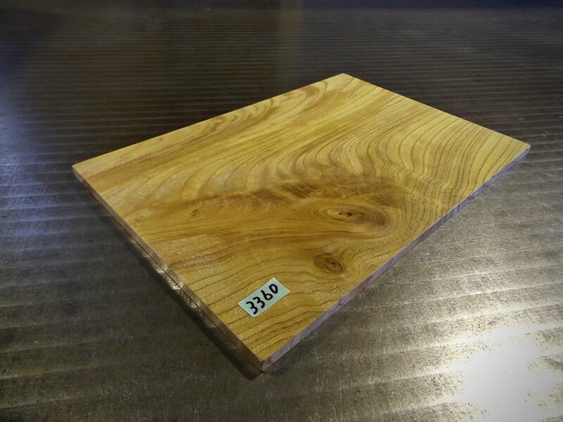 欅 （290×200×8）mm 1枚　乾燥済み 無垢一枚板 送料無料 [3360] ケヤキ けやき 木材 花台 ササ杢 キヤンプ 道具 まな板 