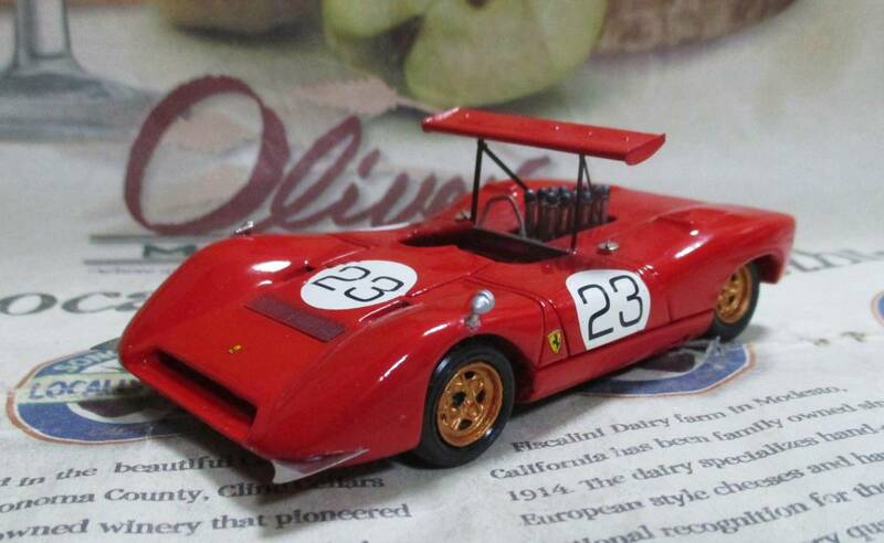 ★絶版*完成品*ILLUSTRA*1/43*Ferrari 612P #23 1968 Can-Am Las Vegas*フェラーリ≠BBR