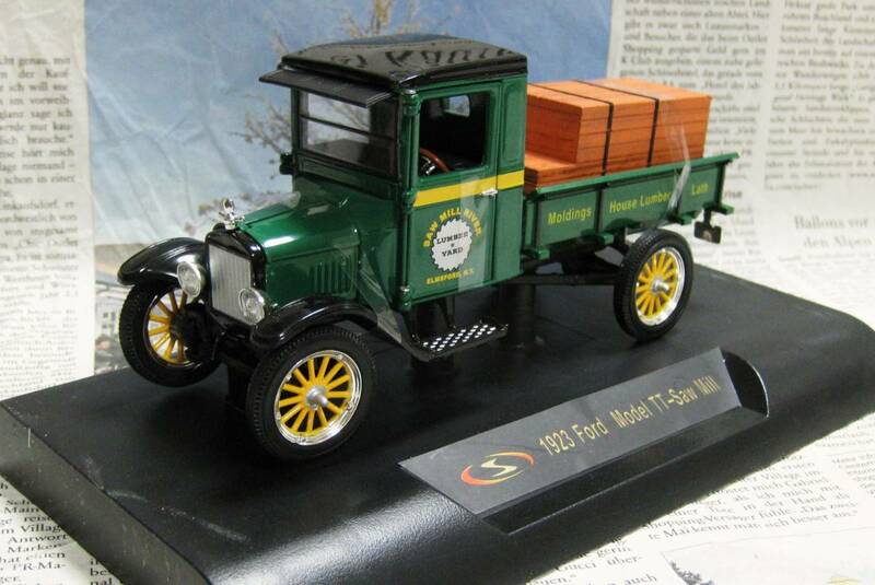 ★絶版*Signature Models*1/32*1923 Ford Model TT Saw Mill Lumber グリーン/ブラック≠フランクリンミント