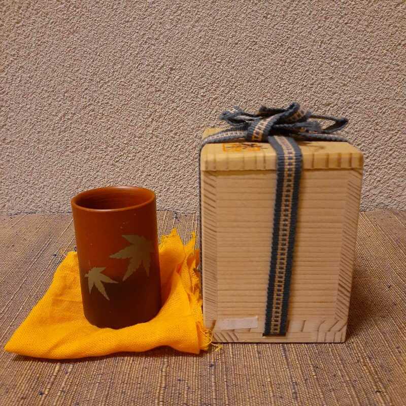 茶巾筒 巾筒 茶箱用 共箱 約5.9cm×3.8cm