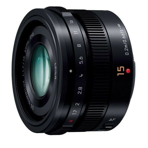 中古 １年保証 美品 Panasonic LEICA DG SUMMILUX 15mm F1.7 ASPH. ブラック H-X015-K