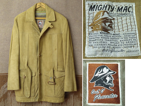マイティーマック 【MIGHTY-MAC】60s Norfolk Suede Coat / 60年代 スウェード コート ノーフォーク ジャケット ビンテージ ヴィンテージ