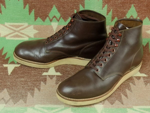 ホースハイド？ 【THOROGOOD JOB-FITTED】50s Crepe Sole Work Boots / 50年代 ソログッド ワーク ブーツ クレープソール ビンテージ40s60s