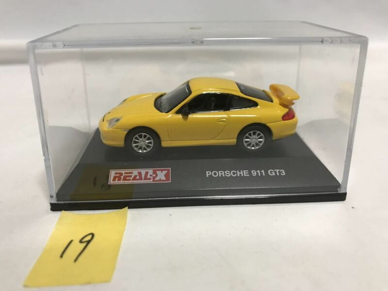 REAL-X 1/72スケール ポルシェ Porsche 911 GT3 イエロー ダイキャストミニカー リアル-X T1092519