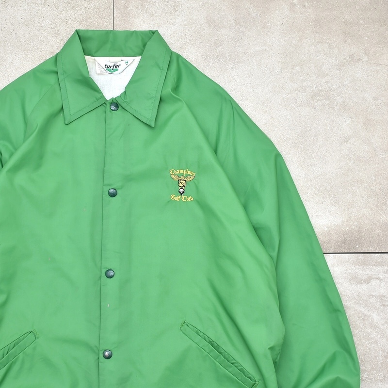 80s turFer nylon coach jacket Made in USA80's ヴィンテージ アメリカ製 turFer コーチジャケット