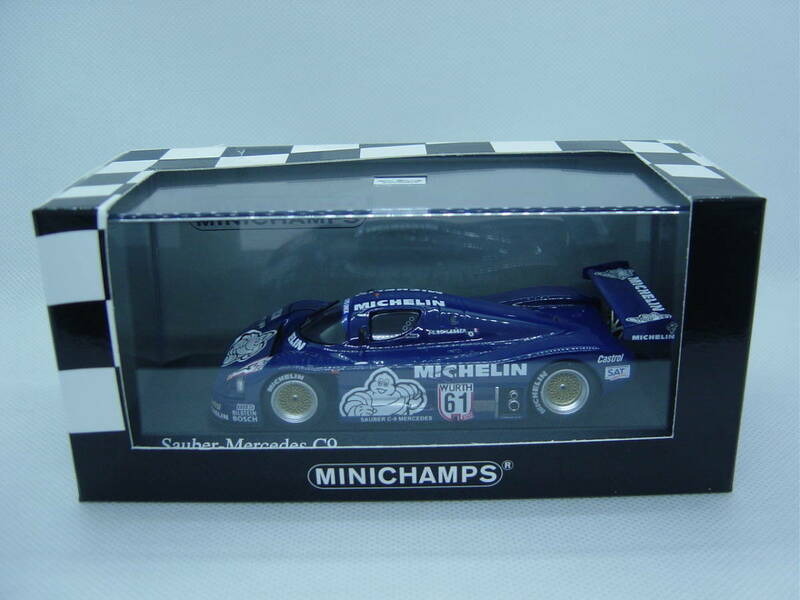 送料350円～ MINICHAMPS 1/43 Suber Mercedes C9 Supercup 1987 #61 J.L.Schlesser