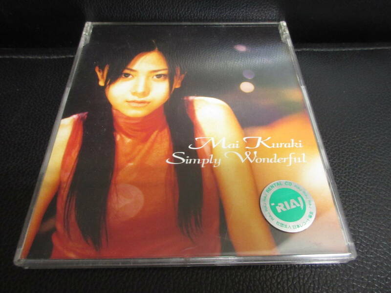 《中古》 音楽CD 「倉木麻衣：Simply Wonderful」 レンタル落ち シングルCD 邦楽 