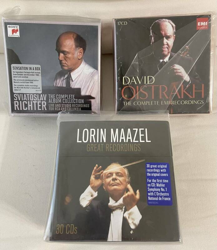 新品 CD65枚 ☆★ Lorin Maazel 30cd, David Oistrakh 17cd, Sviatoslav Richter 18cd