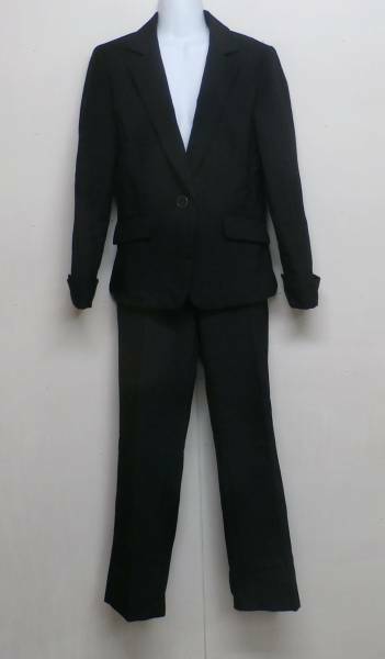 【12803】　SCURE　スーツ　黒　(ジャケット+パンツ)●9AR