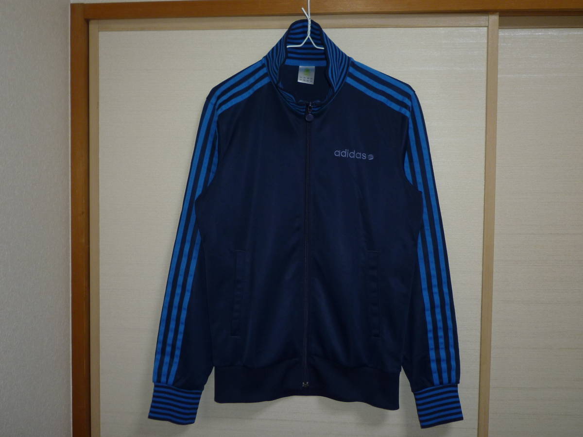 アディダス ジャージジャケット 紺×青 Sサイズ