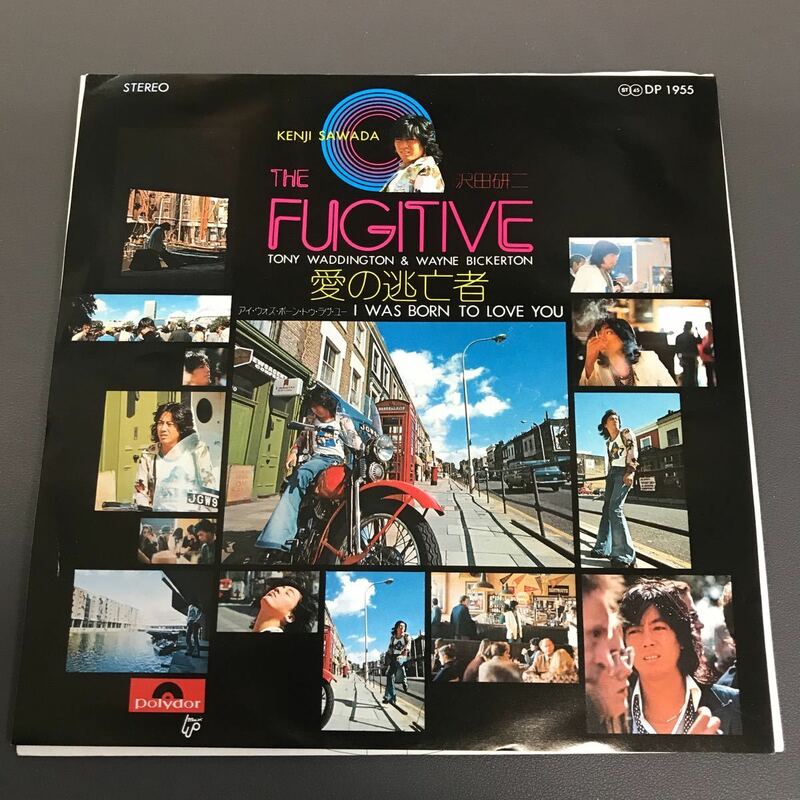 EP-003 沢田研二 愛の逃亡者 THE FUGITIVE I WAS BORN TO LOVE YOU 和モノAtoZ Wayne Bickerton Tony Waddington 和レゲエ 7インチ EP