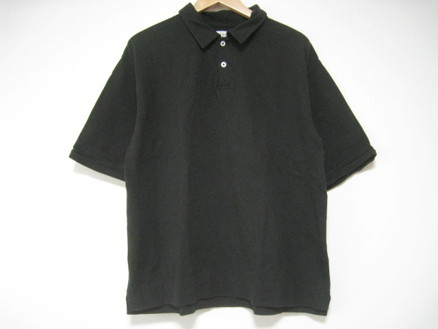 PLESIC プルシック トップス ポロシャツ 半袖 黒 ブラック Mサイズ シンプル