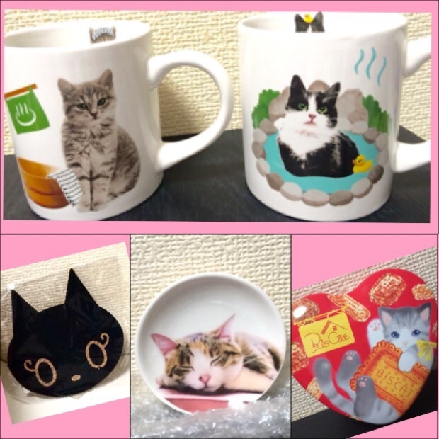 【ネコ】猫グッズ5点セット『猫・マグカップ、食器、etc…』(新品)