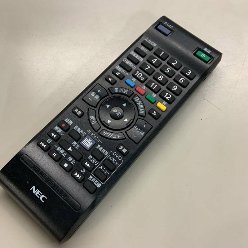 k-23-61【ジャンク・返品不可】NEC VALUESTAR LaVie パソコン テレビ 地デジ 　 DVD PC用リモコン M/N:RC-1210 P/N:853-410163-511-A