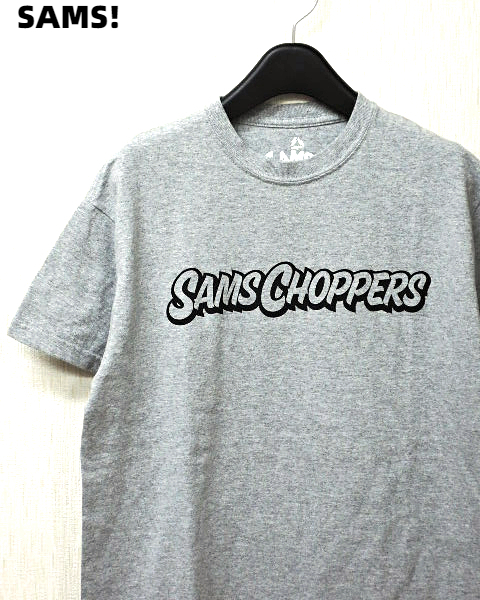 M【SAMS SAMS! CHOPPERS TEE Grey Gray SAMS Tシャツ チョッパー バイカー グレー】