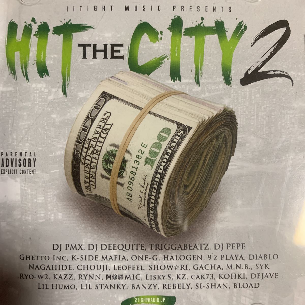 ウェッサイコンピ 『HIT THE CITY 2』DJ PMX,DJ DEEQUITE,HALOGEN,CHOUJI,ONE-G,cak73,DIABLO,K-SIDE MAFIA,MC TYSON,阿修羅MIC,Ryo-w2,KZ
