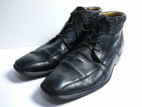 クラークス Clarks ブーツ 黒 uk8.5 26.5cm Q844-77
