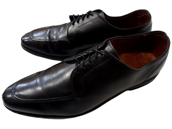 ビッグサイズ 良品 レア Allen Edmonds アレン・エドモンズ LaSalle Uチップドレスシューズ ブラック USA製 US11B アメリカ製 プレーントゥ