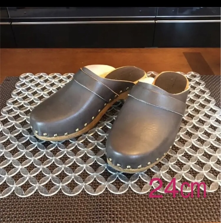 美品！！ BOSABO　レディース 木底レザーサンダル♪⑬