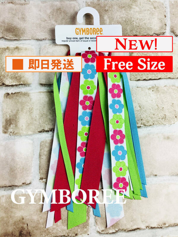 Acc-201【新品】Gymboree/ヘアゴム/花柄/りぼん/ヘアアクセサリー/子供用/女の子/ジンボリー/インポート/送料無料/同梱歓迎