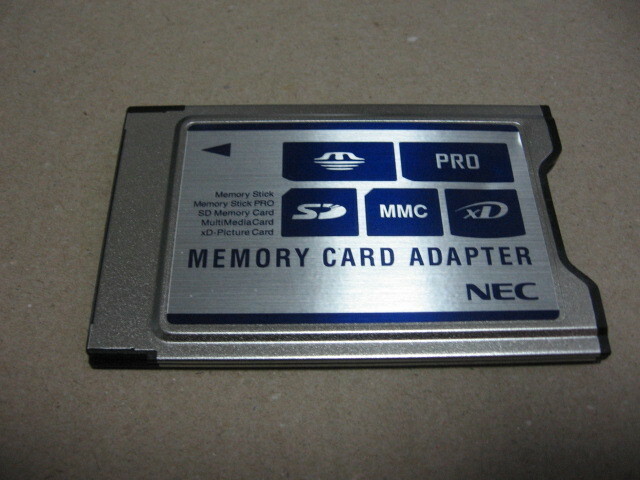 NEC メモリーカードアダプタ MS/SD/MMC/xD PC-VP-BS05 