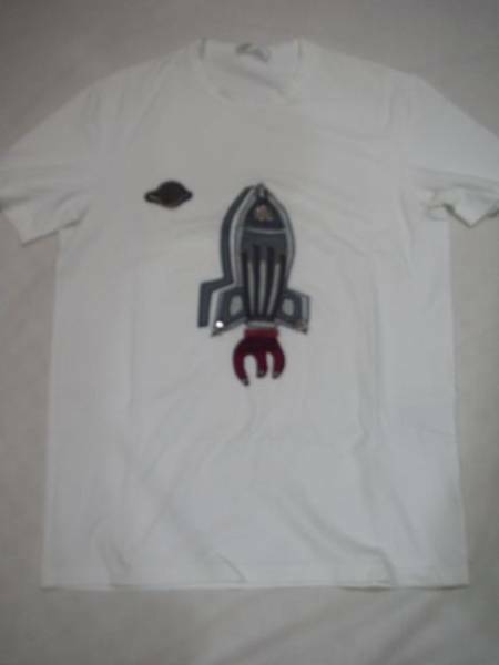 1237 PRADA プラダ 白半袖Tシャツ モチーフ 美品 イタリア製