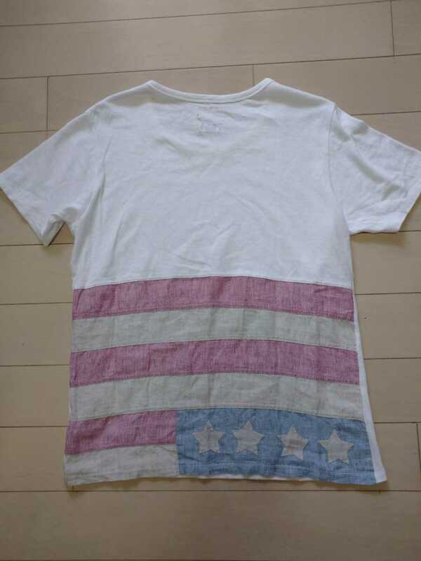 visvim（ビズビム） 13SS FLAG TEE STARS S/S フラッグTシャツ カラー:ホワイト系表示サイズ:1 中村ヒロキ 日本製