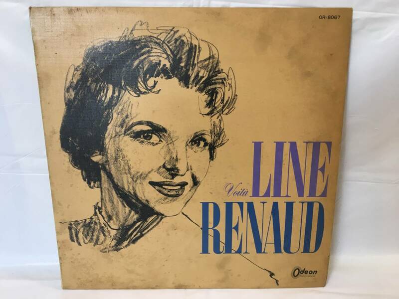 ☆N033☆LP レコード リーヌ ルノー LINE RENAUD フル・フルーリーヌ・ルノー シャンソン 赤盤