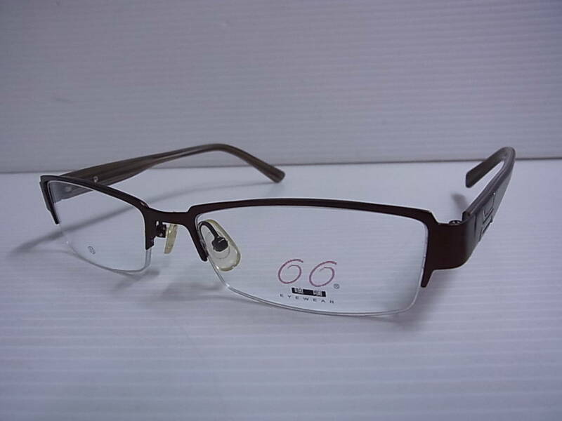 ■未使用 眼鏡 めがね フレーム 66 EYEWEAR ML9085 53□16-138 COL.3■