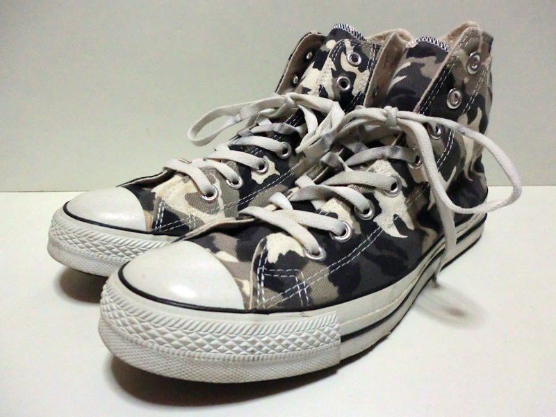 ♪珍品？ Converse ALL STAR HI Camouflage コンバース オールスターハイ カモフラージュ 90年代タイ製？