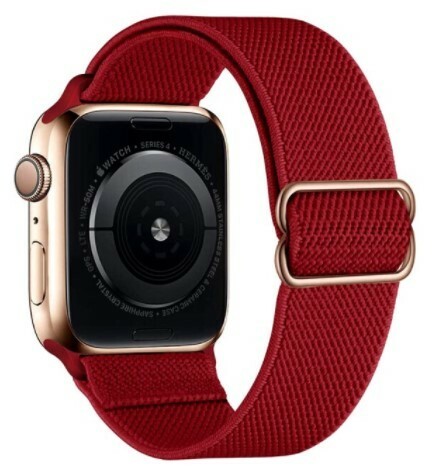 8-14 Apple watch 調節可能な弾性ナイロンストラップ 42mm 44mm 45mm