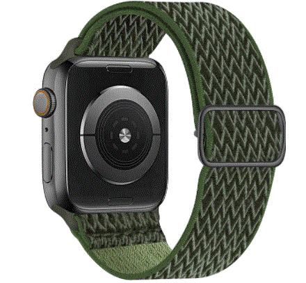 57-63 Apple watch 調節可能な弾性ナイロンストラップ 42mm 44mm 45mm