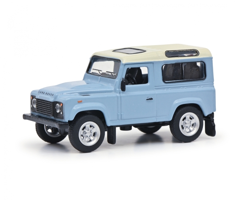 シュコー 1/64 ランドローバー ディフェンダー ライトブルー Schuco Land Rover Defender light blue 452027500