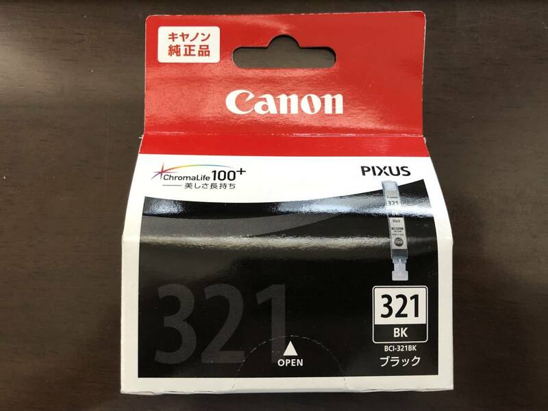●○ 新品未開封 Canon PIXUS キャノン ピクサス インク 純正品 BCI-321BK ブラック ○●