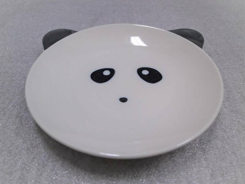 【新品特価】 パンダパン皿 寸法:17.1 x 2.6cm 和食器 洋食器 アニマル かわいい 子供食器 