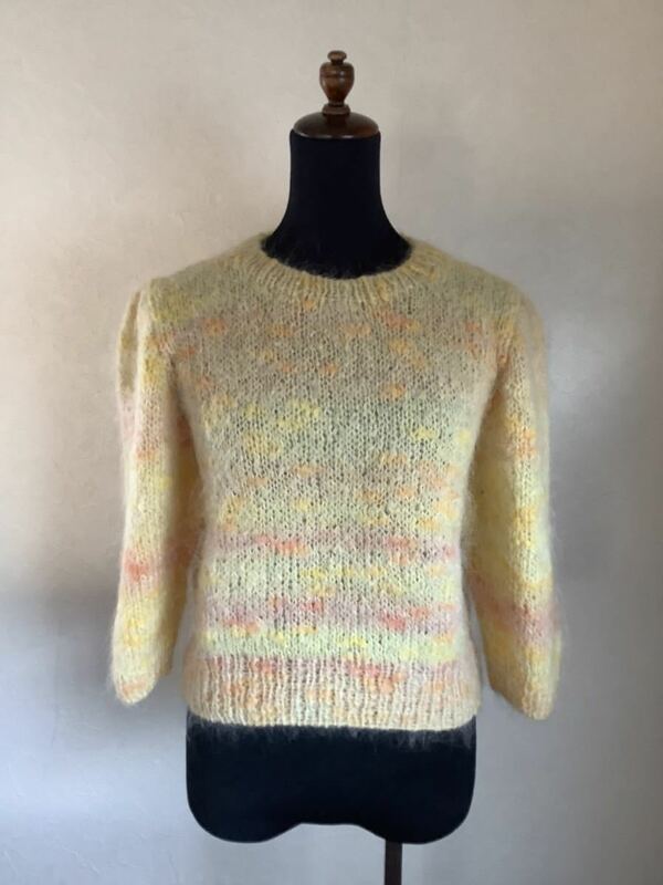 手編み　ニットセーター ハンドメイド　セーター
