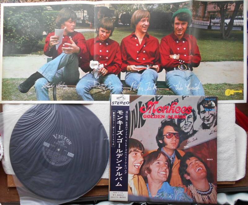 モンキーズ MONKEES●国内盤LP●ゴールデン ●デイビー・ジョーンズ ミッキー・ドレンツ マイク・ネスミス ピーター・トーク●国内初回盤！