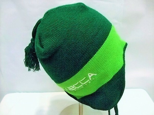 【MECCA USA/メッカ】耳あて付ニットキャップ GREEN USA 新品デッド