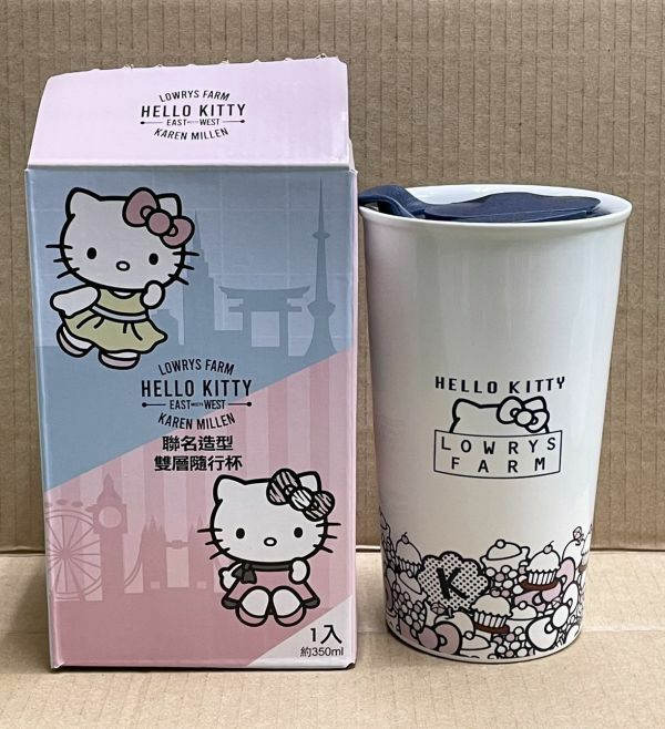 即決 新品 ハローキティ HELLO KITTY ダブルウォール マグカップ 海外限定 W