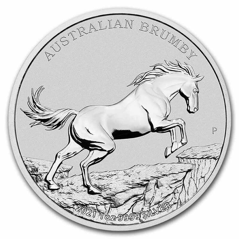 [保証書・カプセル付き] 2021年 (新品) オーストラリア「ブランビー・馬」純銀 1オンス 銀貨