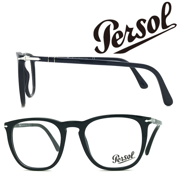 PERSOL ペルソール メガネフレーム ブランド ブラック 眼鏡 0PO-3266-95