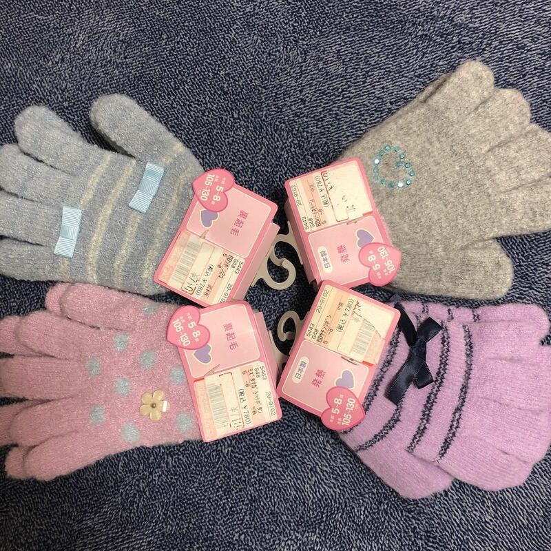 おまけ画像6 女の子　小学生　手袋　福袋　可愛い　発熱　裏起毛　5歳から8歳まで　しまむら　日本製　秋冬　プレゼント　姉妹
