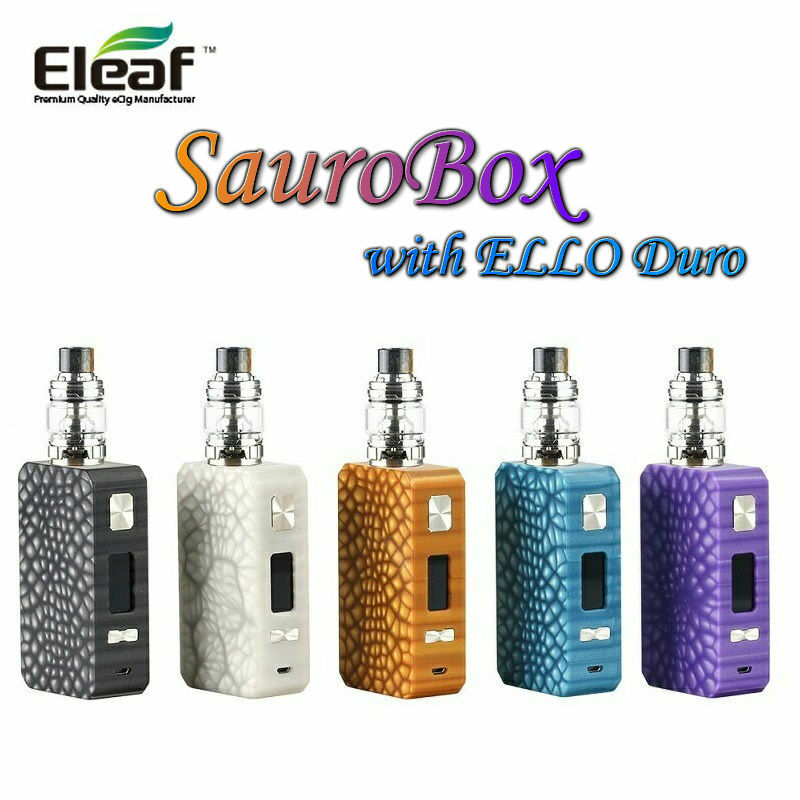 VAPE 人気　ELEAF【正規品】Saurobox Resin 220W TC kit with ELLO Duro　BLUE 新品　未開封 