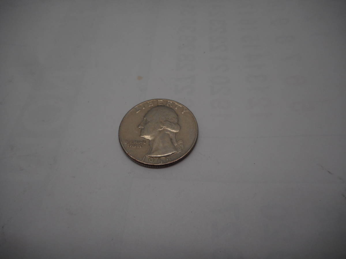 MK0186 　古銭　in god we trust リバティ　5セント1965年