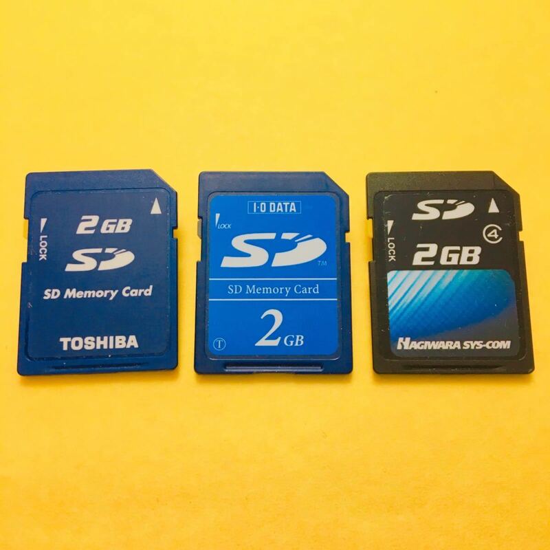 ★ TOSHIBA / I-O DATA / Hagiwara Sys-Com ★ 2GB ★ デジカメSDカード ★ メモリーカード 2G ★