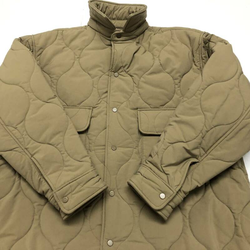 ○★新品 未使用 Traditional Weatherwear トラディショナルウェザーウェア メンズ 34 ジャケット 波型 キルティング カーキ