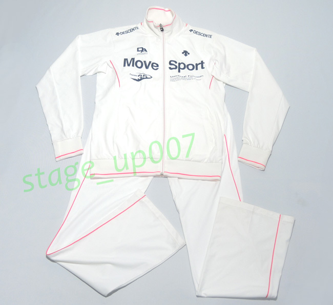 美品！　DESCENTE（デサント）／Move Sport レディース トレーニングウエア上下セット・ジャージセットアップ DAT1222W/sizeO／管OKLZ